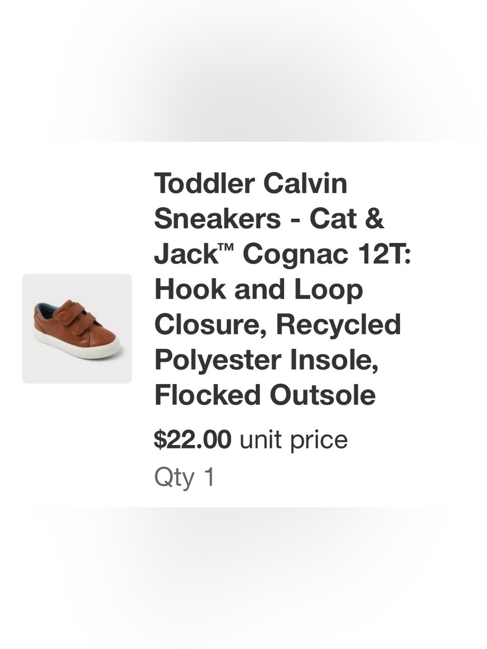Cat & Jack Toddler Calvin Sneakers in Cognac Brown